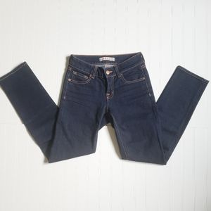 J BRAND Scarlett skinny cropped dark wash jeans